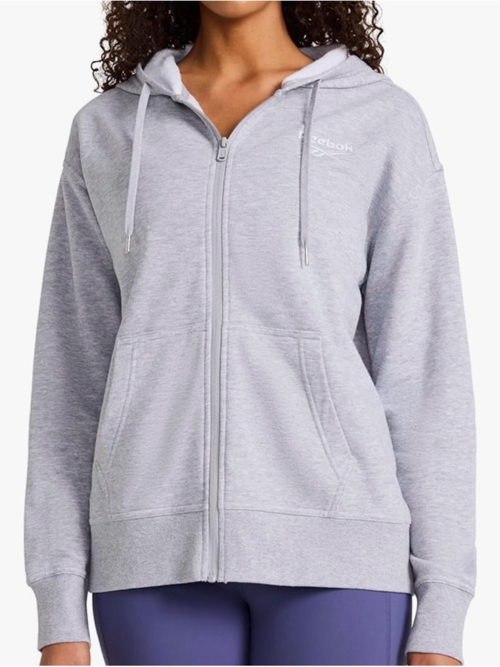 NWT - Reebok Women’s gray zip-up hoodie